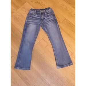BKE Buckle Conner Boot Cut Boys Size 5 Regular Denim Jeans Adjustable Waist